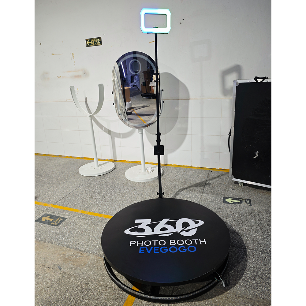 EVEGOGO 360 Photo Booth Automatic Spin 360 Video photo booth