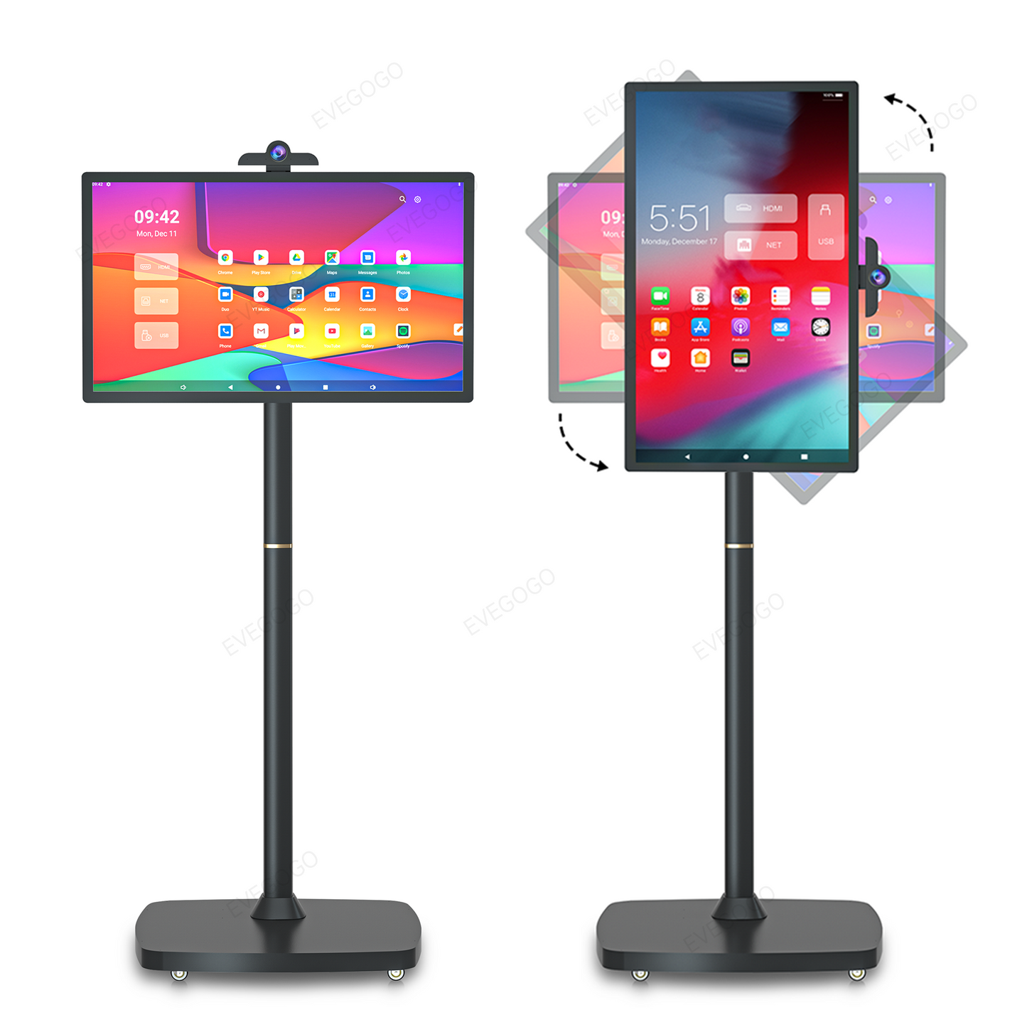 StandbyMe Portable TV Smart Screen Rotatable Monitor,with 1080P HD Touch Screen, Android OS