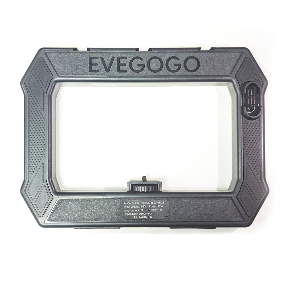 EVEGOGO RGB Ring Light Video Rig Fill Light for Smartphone Camera Gopro with Phone Clip